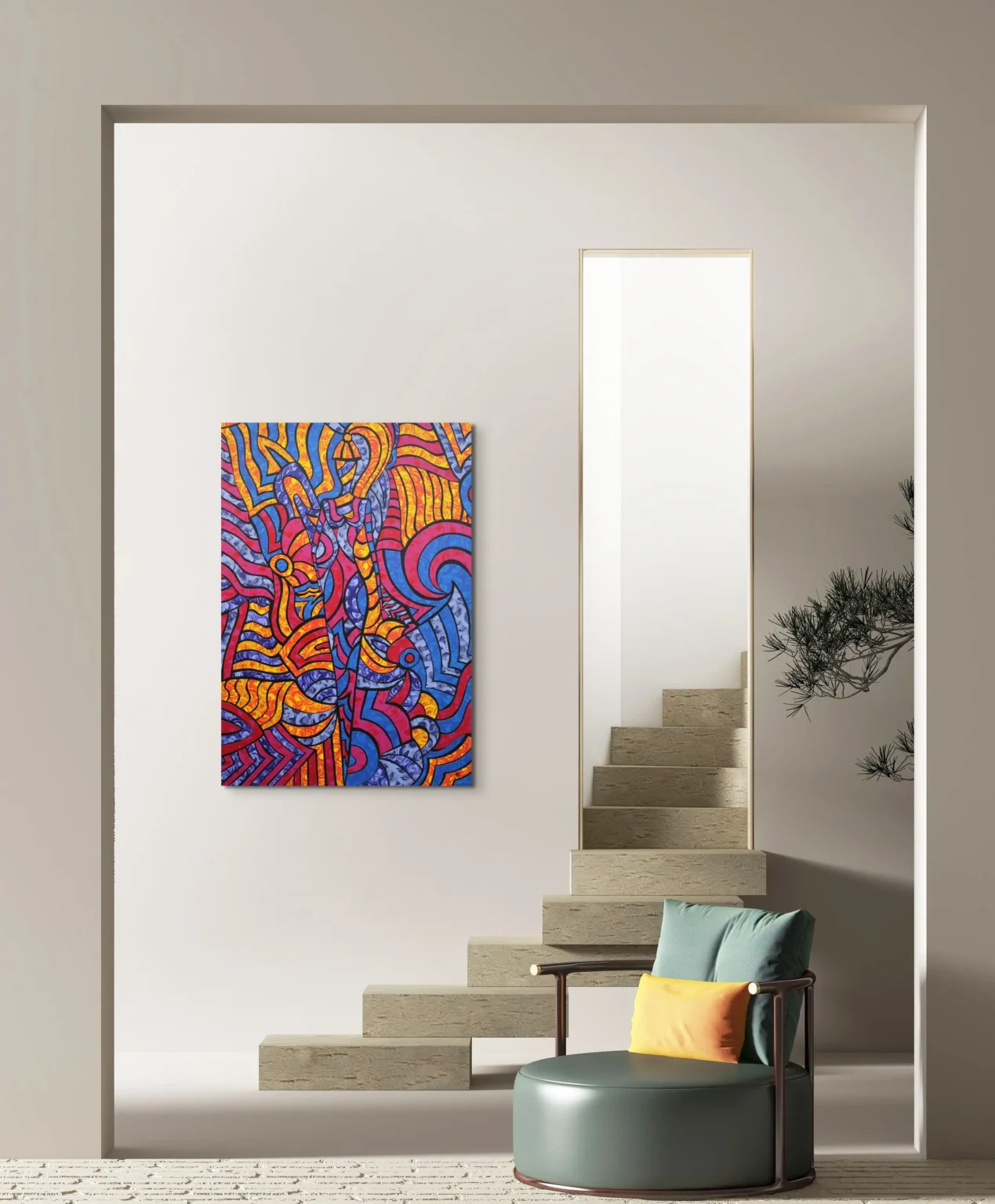 Decoration Architecte Tableau moderne pop art