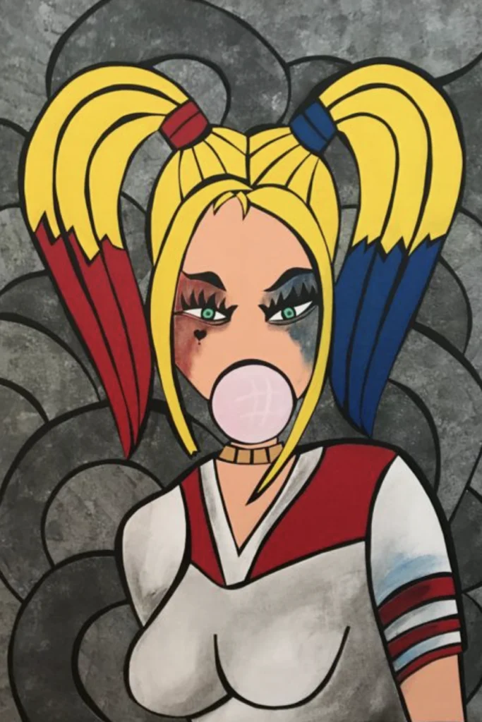 Tableau Pop art Harley-Queen
