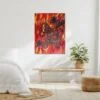 Acheter-Pop-Art-Comics-Tableau-Dragon-Flamme