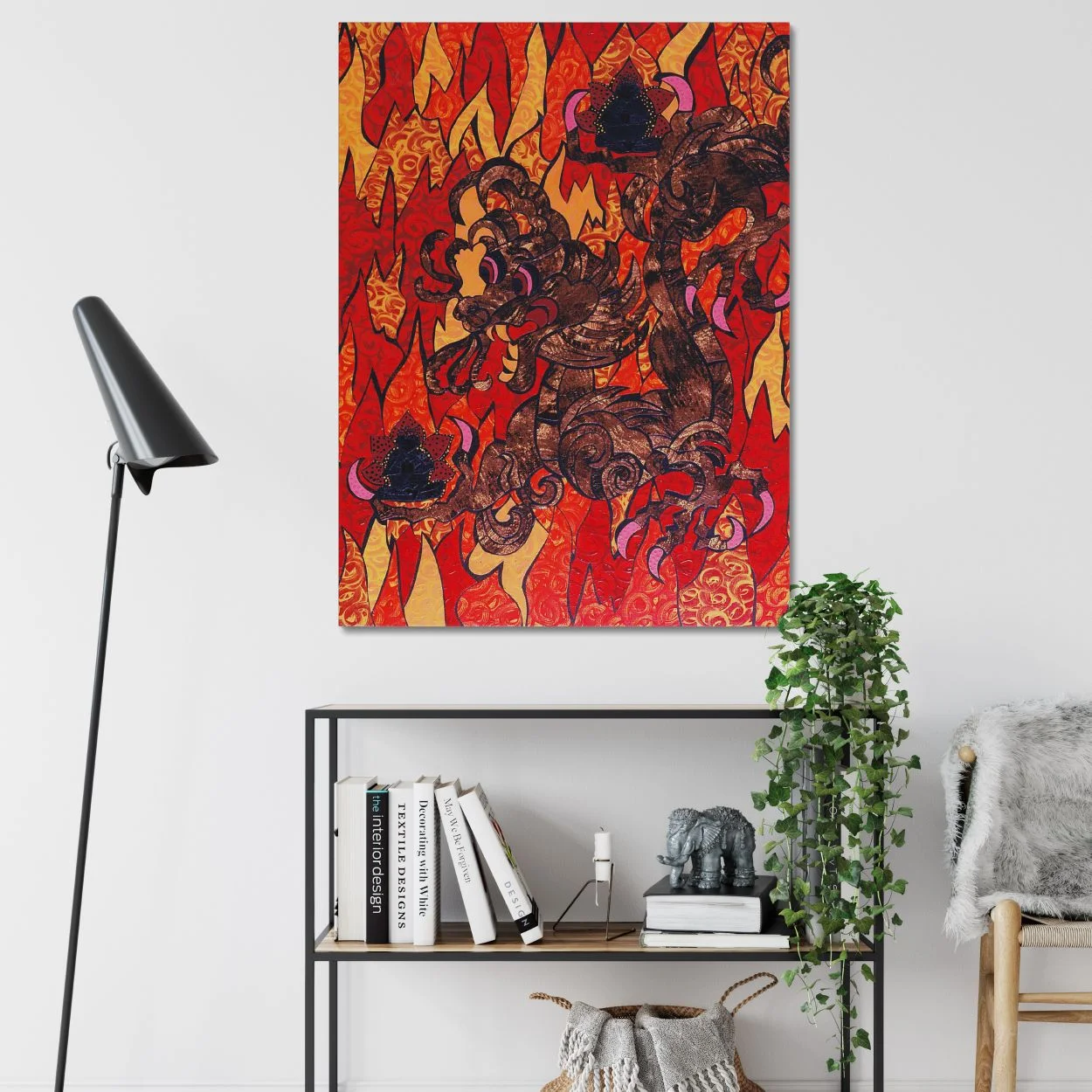 Acheter Pop Art - Comics - Flamme 3 Acheter-Pop-Art-Comics-Tableau-Dragon-Flamme