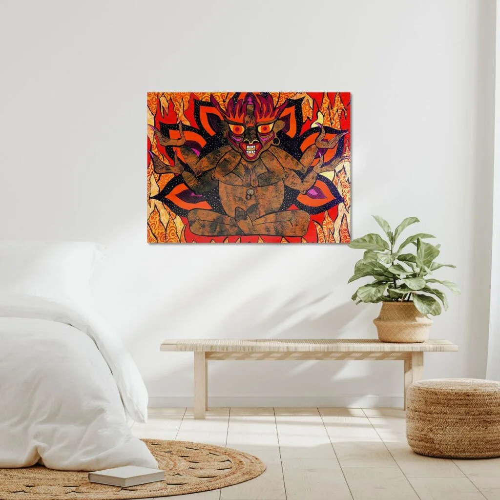 Acheter Pop Art - Comics - Flamme 7 Acheter-Pop-Art-Comics-Tableau-Dragon-Flamme