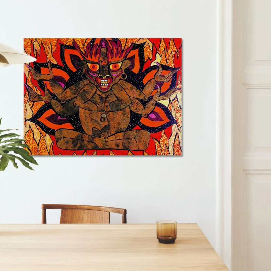 Acheter Pop Art - Comics - Flamme 9 Acheter-Pop-Art-Comics-Tableau-Dragon-Flamme